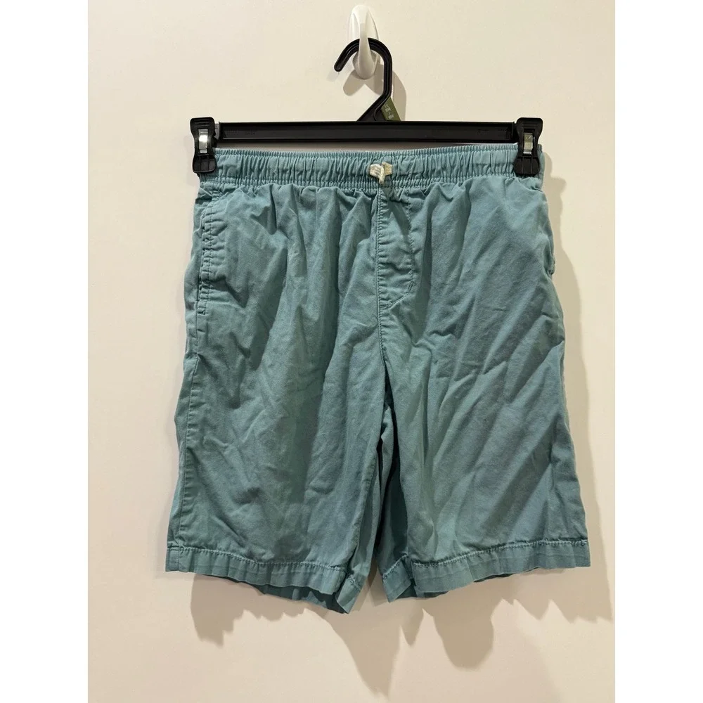 Old Navy Pull On Shorts Kids XL 14-16 Teal Excellent Elastic Waist Cotton